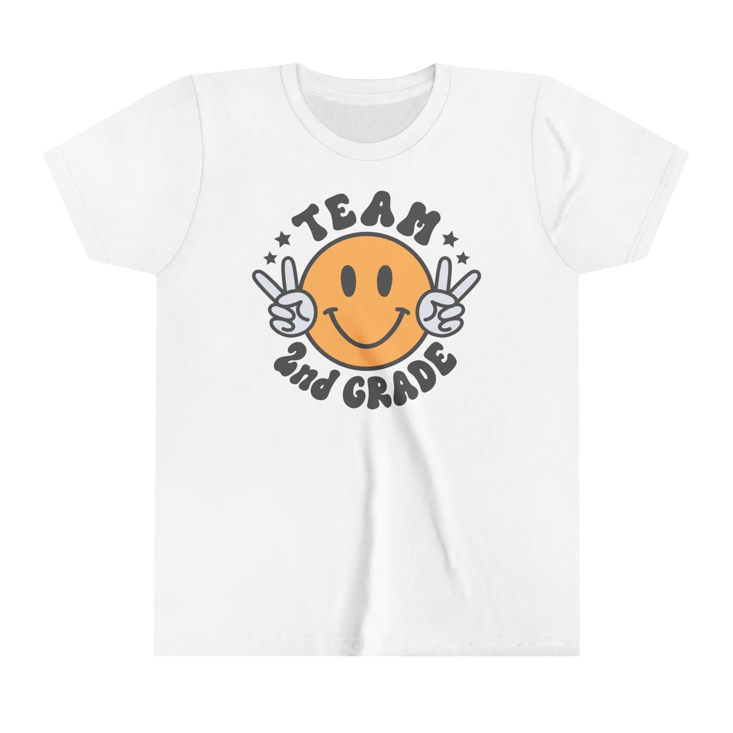 Team Second Grade Smile Face Tee Shirt