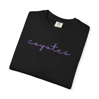 Cursive Coyotes Tee Shirt