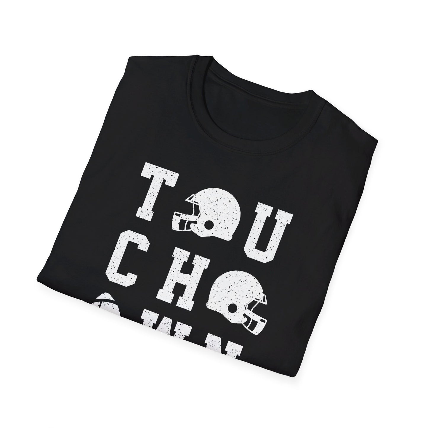 Black Touchdown Football Tee Shirt