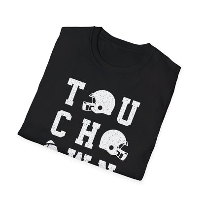 Black Touchdown Football Tee Shirt