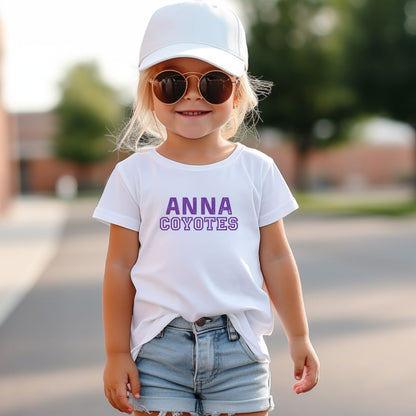 Kids White Anna Coyotes Tee Shirt