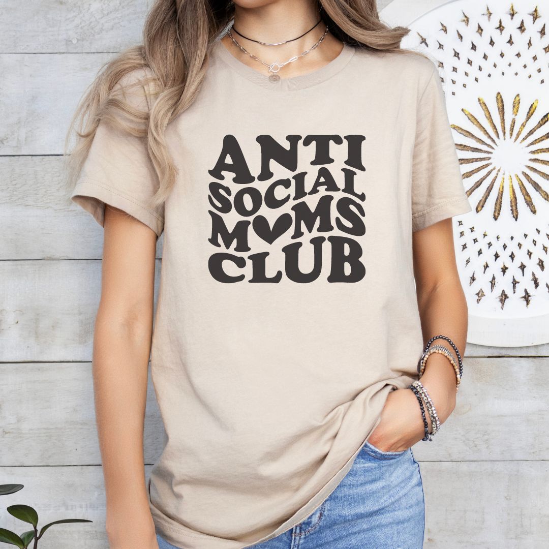 Anti Social Moms Club Tee Shirt