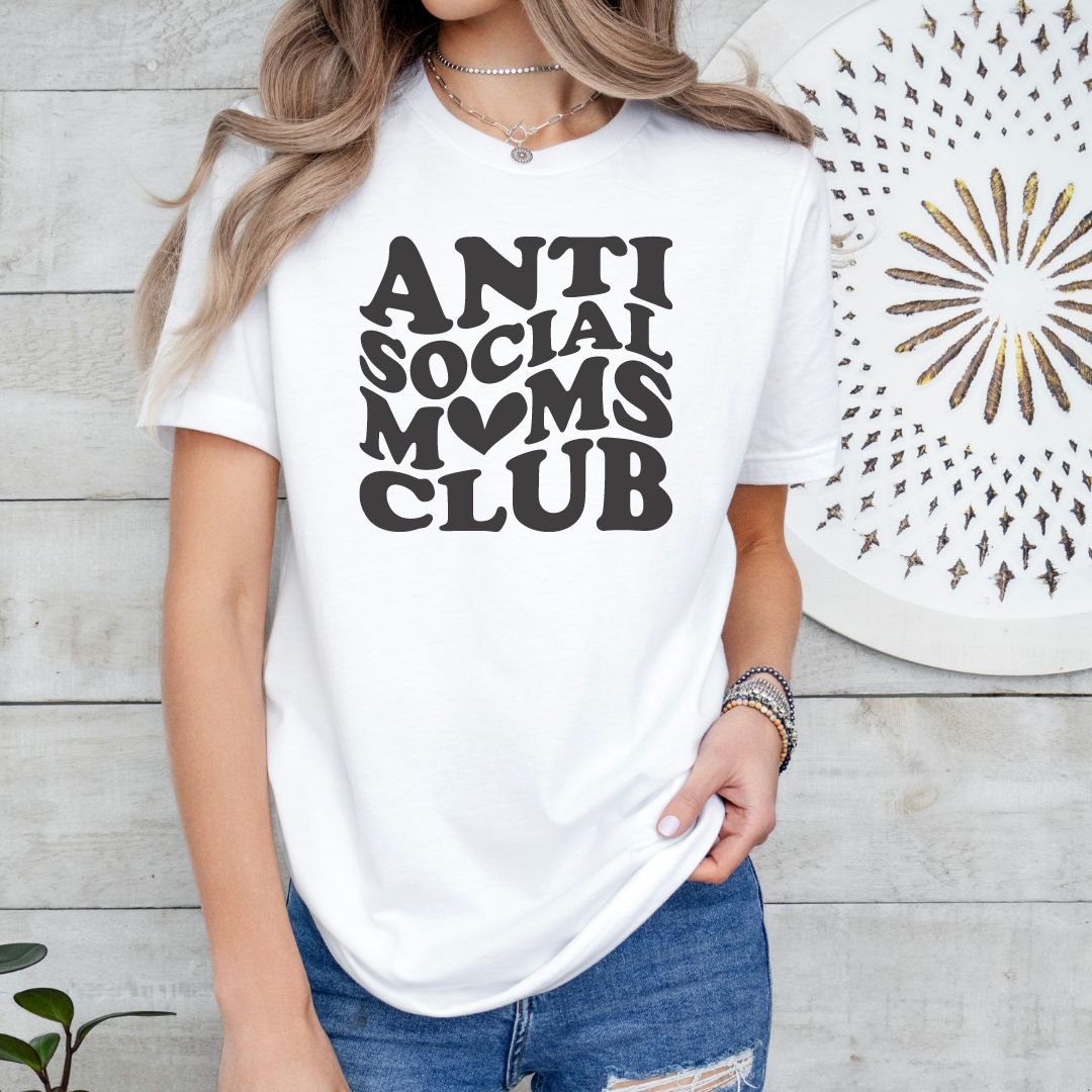 Anti Social Moms Club Tee Shirt