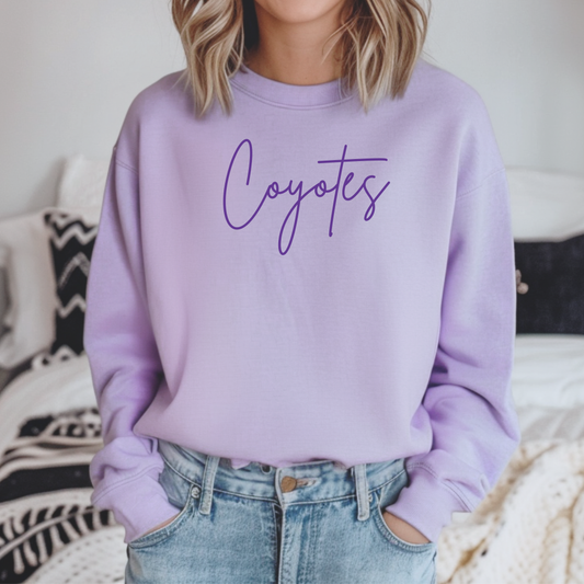 Purple Coyotes Sweatshirt
