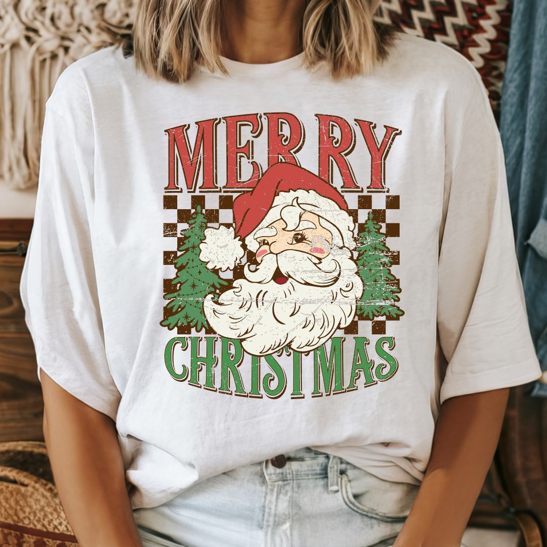 Vintage Merry Christmas Tee Shirt