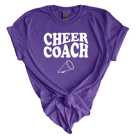 Cheer Coach Megaphone Tee Shirt