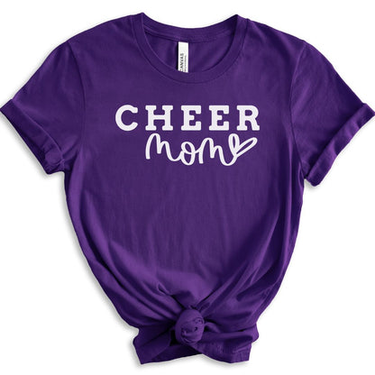 Cheer Mom Purple Tee Shirt