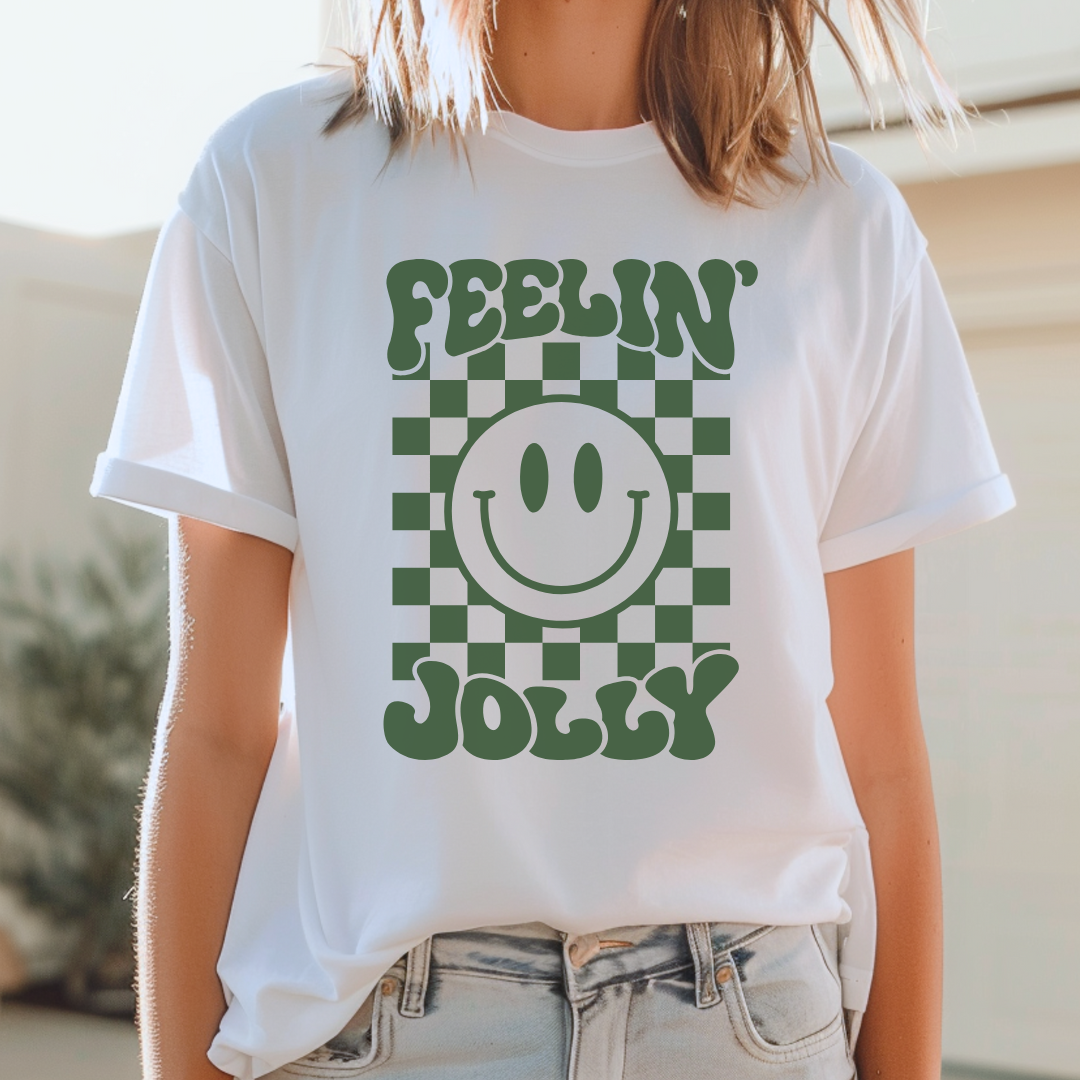 Feelin' Jolly White Tee Shirt