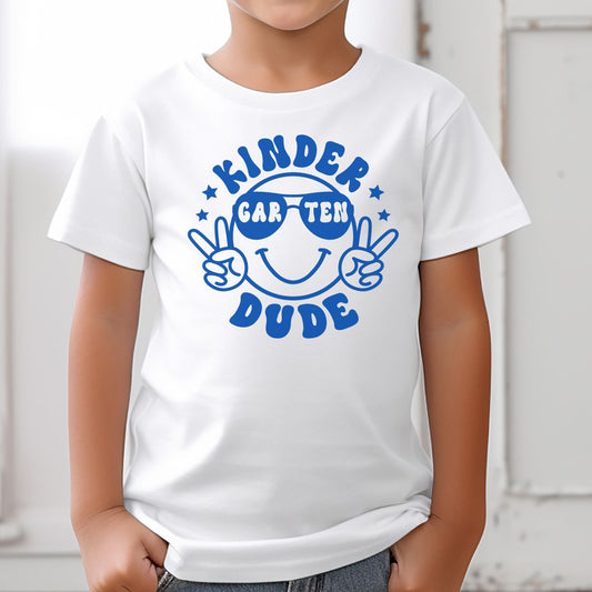 Kids Kindergarten Dude Tee Shirt