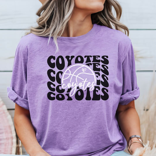 Coyotes Football Purple Tee Shirt