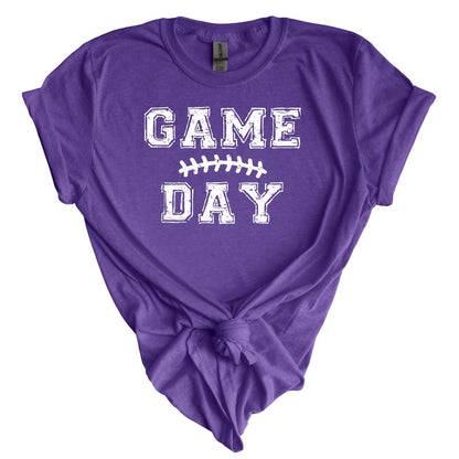 Purple Game Day Football Tee Shirt