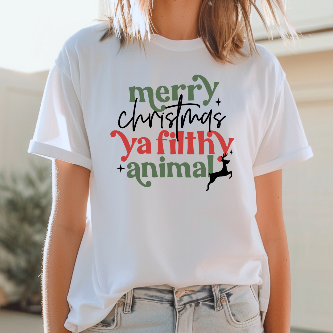 Christmas Filthy Animal Tee Shirt