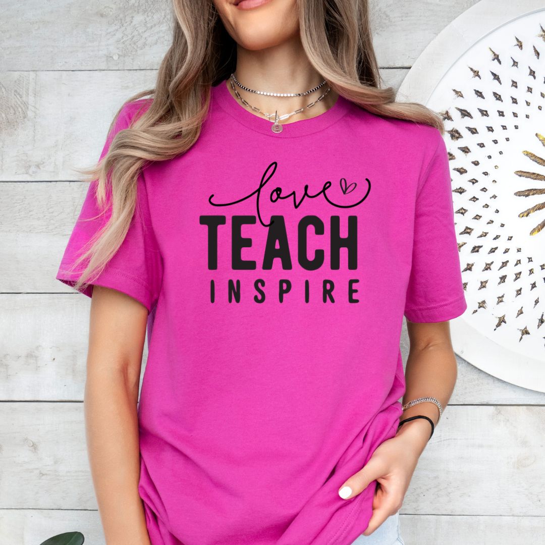 Love Teach Inspire Tee Shirt