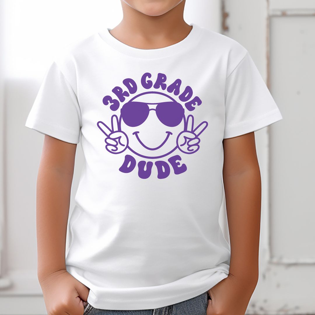 Kids Fourth Grade Dude Tee Shirt