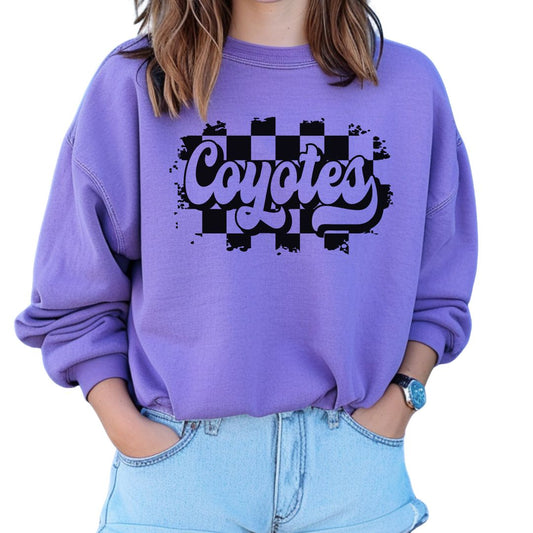 Coyotes Checkered Sweatshirt